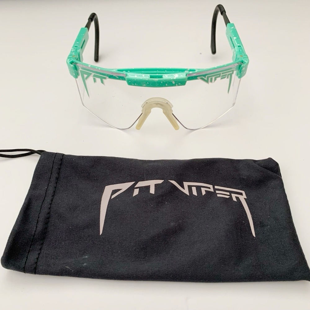 Pit Viper The Poseidon Night Shades Sunglasses Clear Lens